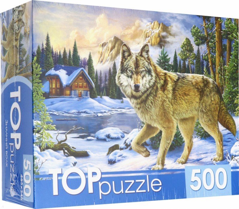 Иллюстрация 1 из 9 для TOPpuzzle-500 "Зимний волк" (ХТП500-6814) | Лабиринт - игрушки. Источник: Лабиринт
