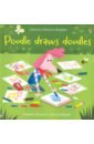Punter Russell Poodle Draws Doodles 1pc magic water drawing book painting board doodle drawing board children toys coloring book doodle
