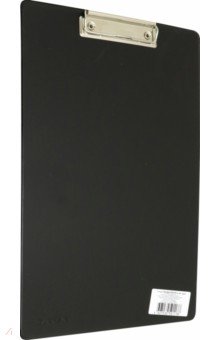 Папка-планшет А4, ПВХ черный прижим (4201-01).