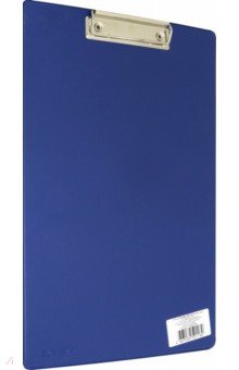 Папка-планшет А4 ПВХ синий прижим (4201-07).