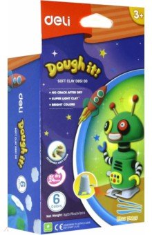 

Набор для творчества "Dough it!" (игрушка-Робот+ масса для лепки) (ED85100)
