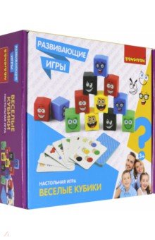 Игра развивающая «Веселые кубики» (ВВ4171).