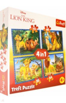 Trefl. Puzzle-35х48х54х70. Король Лев и друзья (34317).