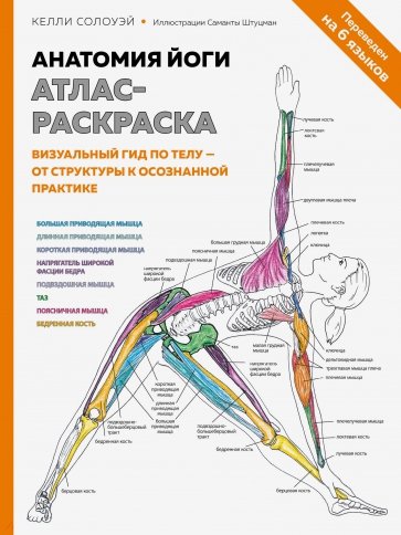 Анатомия йоги. Атлас-раскраска. Визуальный гид по телу — от структуры к осознанной практике