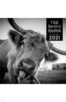 Год белого быка. Календарь настенный на 2021 год (300x300 мм).