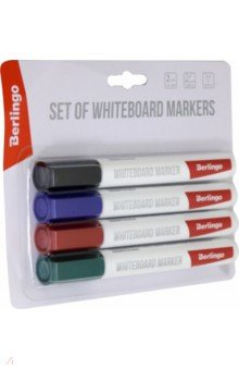 Набор маркеров для магнитно-маркерных досок, 4 цвета (BMc_50509)