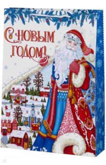 Zakazat.ru: Пакет бумажный 33х45.7х10.2 см Дед Мороз (82599).
