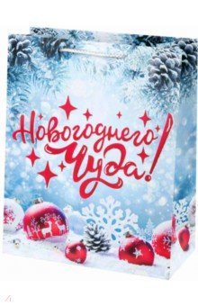 Zakazat.ru: Пакет бумажный 26х32.4х12.7 см Новогоднее чудо! (82402).