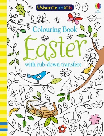 Easter colouring book with rub-down transfers