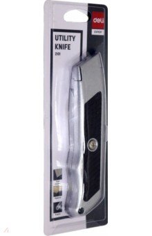 Нож канцелярский серебряный Expert (E2101).