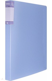 Папка с металлической пружиной, скоросштватель (A4, пластик, голубая), (GEM07PAZURE).