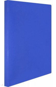 Папка на 2-х кольцах (A4, пластиковая, синяя), (EC0418/2RBLUE).