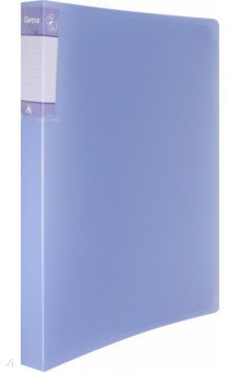 Папка с металлическим зажимом (A4, пластиковая, голубая), Gems (GEM07CAZURE).