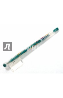 Ручка гелевая светло-зеленая (люрекс) 1.0мм.