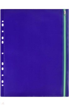 Папка для документов (пластик, А4, 1 отделение, фиолетовая) (48204).
