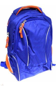 Рюкзак 45х36х18 см, синий+оранжевый (40776).
