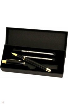 Ручка гелевая черная 0.5 мм, в подарочной коробке (S158).
