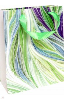 Zakazat.ru: Пакет подарочный Зеленые перья, 18х24х8,5 см. (ПКП-3406).