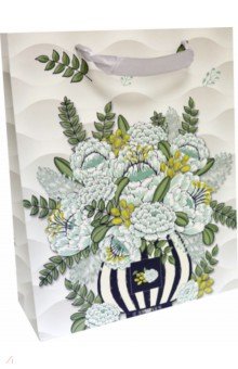 Zakazat.ru: Пакет подарочный Букет из цветов, 26.4х32.7х13  см. (ППД-9638).