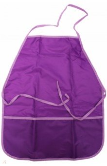 Фартук для труда, с одним карманом, фиолетовый (Ф-2092).