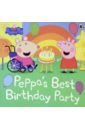 Peppa's Best Birthday Party rosa arabesque 8pcs cake set with acrylic cover