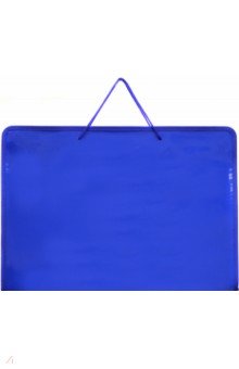 Папка пластиковая на молнии, А3, синяя