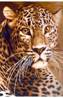 Картина по номерам Леопард, А3.