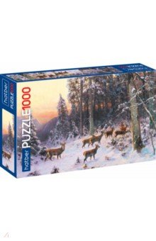 Купить Puzzle-1000 В зимнем лесу, Хатбер, Пазлы (1000 элементов)