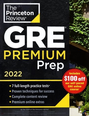 Princeton Review GRE Premium Prep, 2022