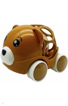 Игрушка развивающая тактильная на колесах Медведь.