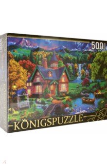 Puzzle-500. Ночной домик в горах