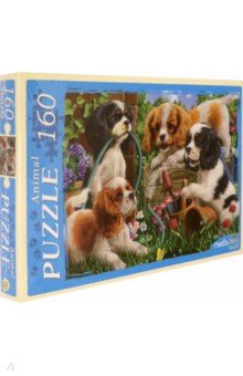 

Puzzle-160 Резвые щенки в саду