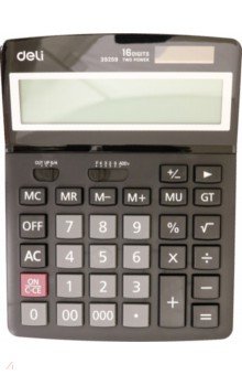 Калькулятор настольный, 16-разрядный, черный