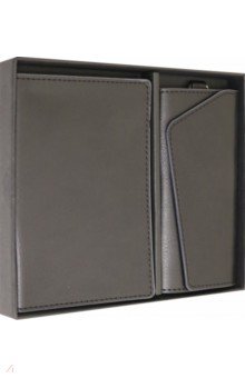 Набор подарочный Шеврет, обложка для паспорта, ключница, черный Феникс+ - фото 1