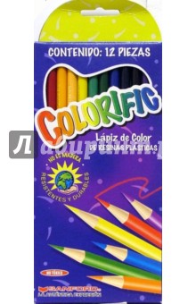 Карандаши 12 цветов Colorific 64543.