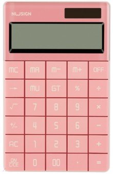 Калькулятор настольный Nusign, розовый