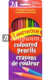 Карандаши 24 цвета Laurentien 00024.