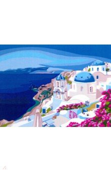 Купить Картина по номерам на холсте с подрамником «Греция», Школа талантов, Создаем и раскрашиваем картину
