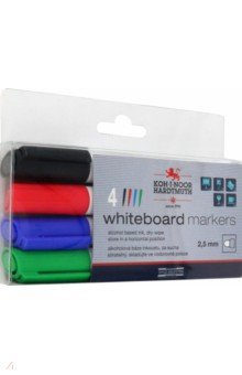 

Набор маркеров для белой доски, 2,5 мм., 4 цвета