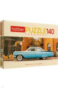 Puzzle-140 Панорама. Ретро автомобиль