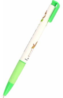 Ручка шариковая автоматическая Naong Korea Short Hair, 0,38 мм., салатовая JAVA
