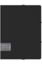 Обложка Папка на резинке Soft Touch, А4, черная