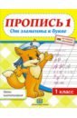 Уроки чистописания. 1 класс. Пропись 1. От элемента к букве