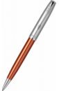 Обложка Ручка шариковая автоматическая Sand Blasted Orange CT, черная