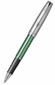 Ручка-роллер Sand Blasted Green, черная