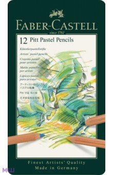 Карандаши пастельные цветные Pitt Pastel, 12 цветов