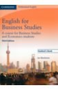 Mackenzie Ian English for Business Studies. Student's Book. A Course for Business Studies and Economics Students harvard investment finance economics eq management course successful inspirational investment finance economics financial books