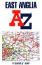East Anglia A-Z Visitors' Map xinjiang tourist route map english version