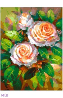 Живопись на холсте Ноктюрн с розами