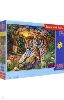 Puzzle-180 Семья тигров